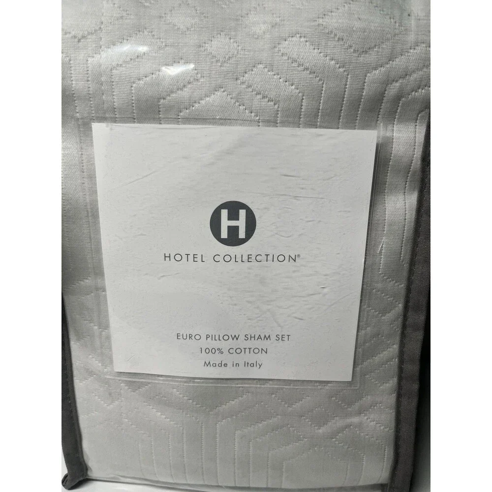 Hotel Collection Italian Positano Matelassé 2-Pc European Sham Set – MSRP $215